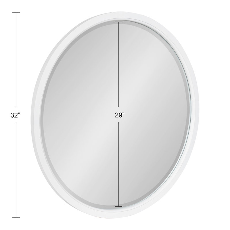 Hogan Flat Mirror, 32" x 32", White