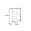 Commode d'appoint de style japonais sur pied