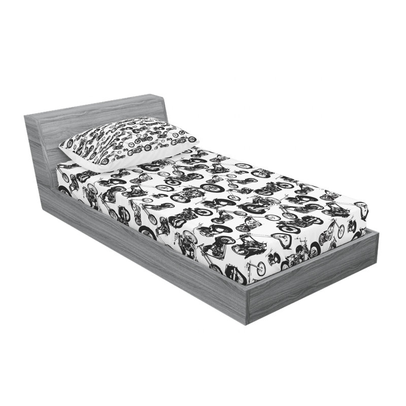Microfiber Sheet Set, Twin Sheet Set with Fitted Sheet