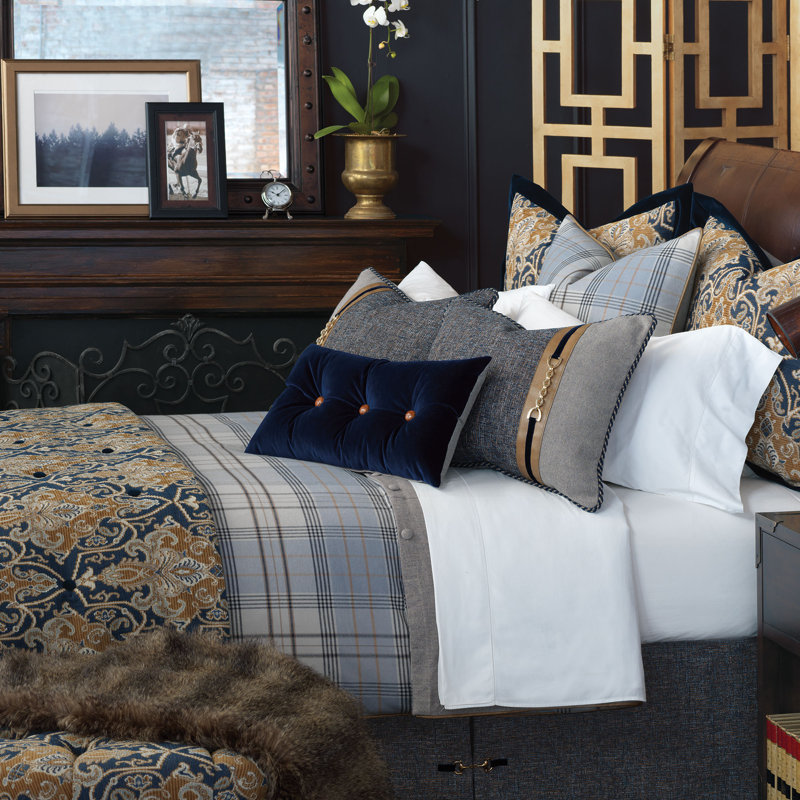 Arthur Ochre Polyester Bed Runner