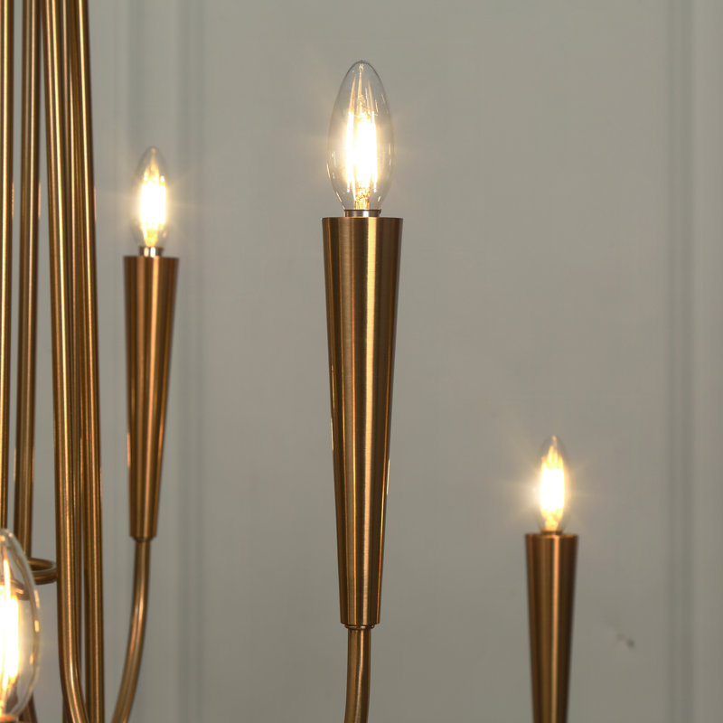 Otho 9 - Light Oversize 41in Candle Style Classic Chandelier  UL Certified