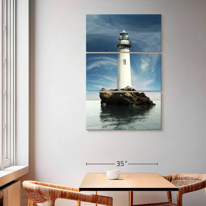 Rock island lighthouse Aletra, H 65 po x l 42 po