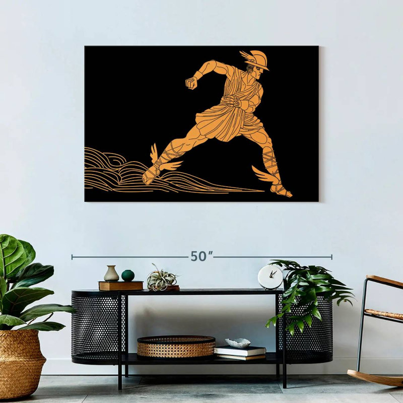 Leisha Greek Hermes, 30" H x 45" W