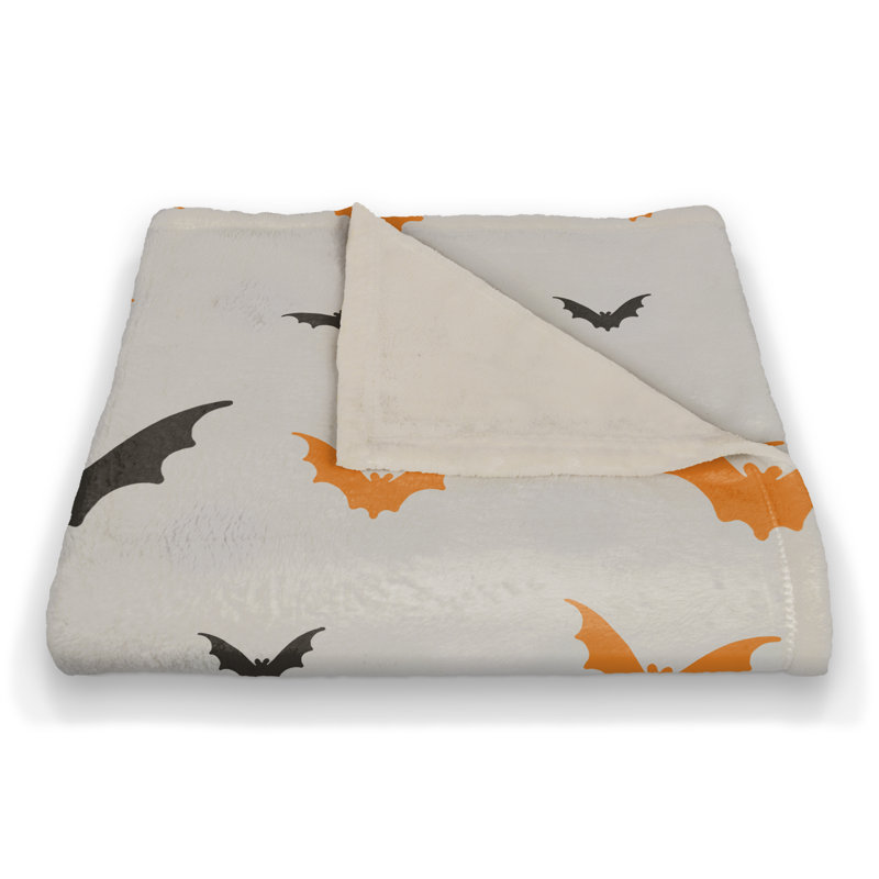 Halloween Bats Coral Fleece Blanket 50 x 60