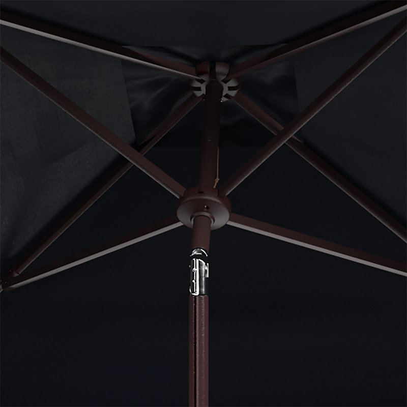 Outdoor Sasha Crank Umbrella, Blue/White