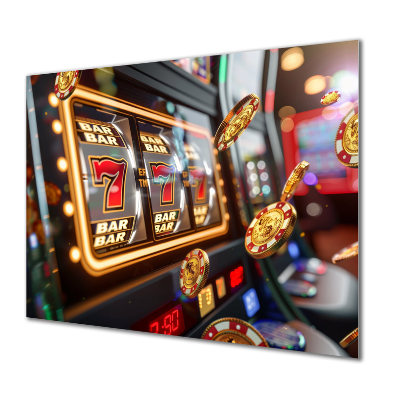 Machine à sous Jackpot Winner III, Métal métal, H 12 po x l 20 po x P 1 po