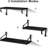 Floating Shelves For Wall Set Of 3, Rustic Wood Wall Shelves With Industrial Metal Brackets, Minimalist Display Shelves For Home Office Bedroom Bathroom Kitchen Storage And Decor-552514516