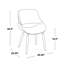 Chaise rembourrée avec pieds en bois Najrin (ensemble de 2)-103895456