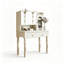 Coiffeuse multifonctionnelle avec tiroir et vitrine