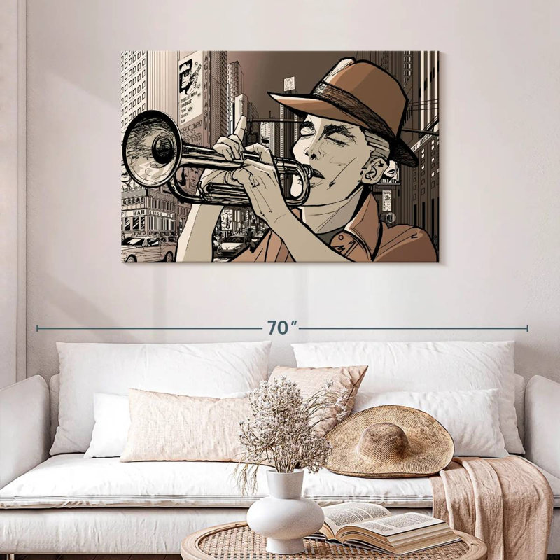 Abarca New York Trumpeter, H 30 po x l 45 po