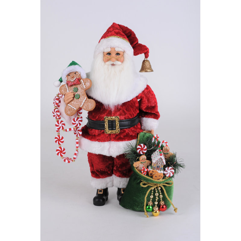Lighted Peppermint And Goodies Santa