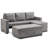 Upholstered 84 " L-Shaped Sofa Bed