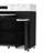 Leto Modern Extendable Kitchen Island With Glass Doors And Mobile Storage-125902277