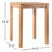 Dustin Eucalyptus Outdoor Bar Table
