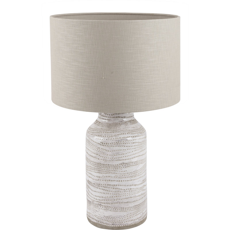 Ceramic Table Lamp, Grey