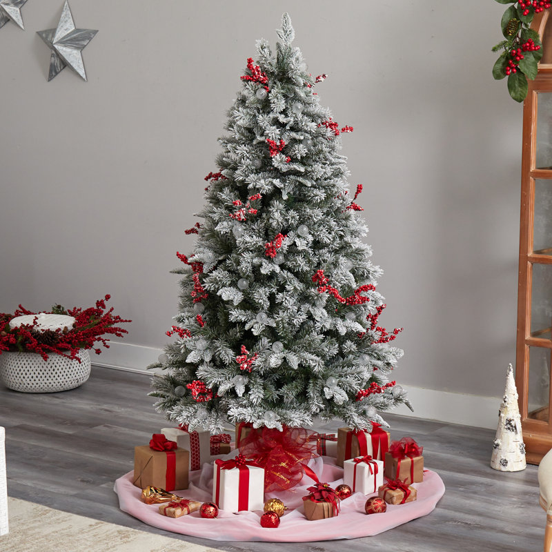Sapin de Noël cachemire vert 6 pi avec 200 lumières DEL