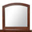 Charmant miroir traditionnel cerise