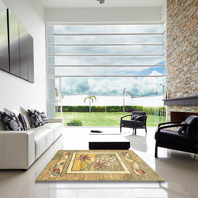 Tapis abstrait moderne 3315, Carré 7 pi
