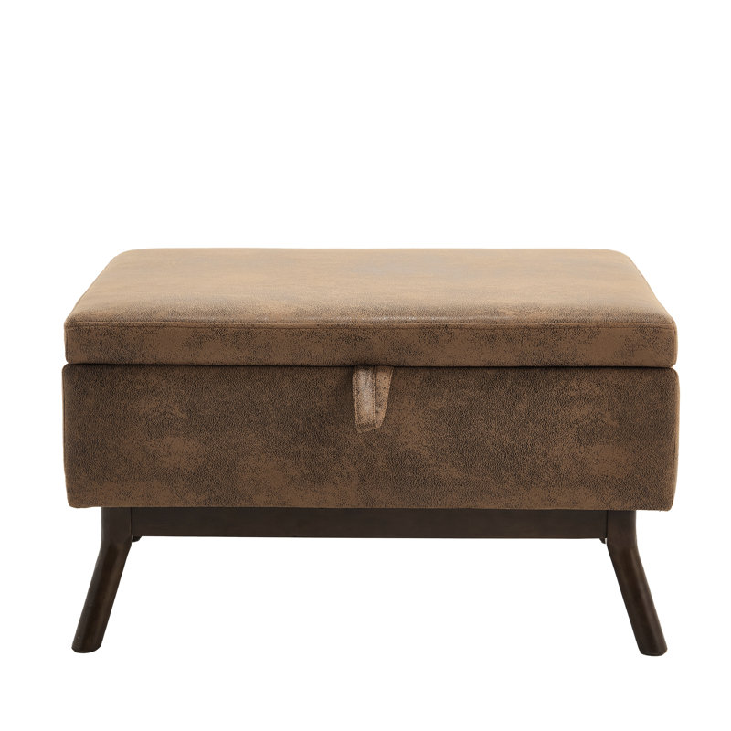 Table basse de style Mid-Century avec banc de rangement pour salon, entrée et salle familiale, Café