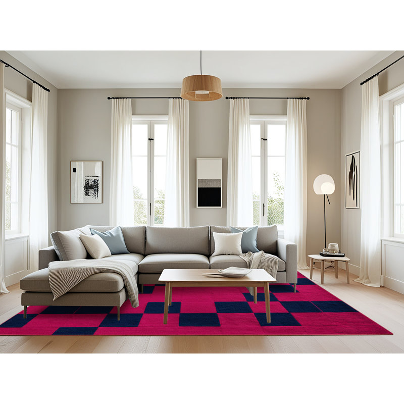 Tapis botanique brun lavable à la machine, Rectangulaire 8 pi x 10 pi