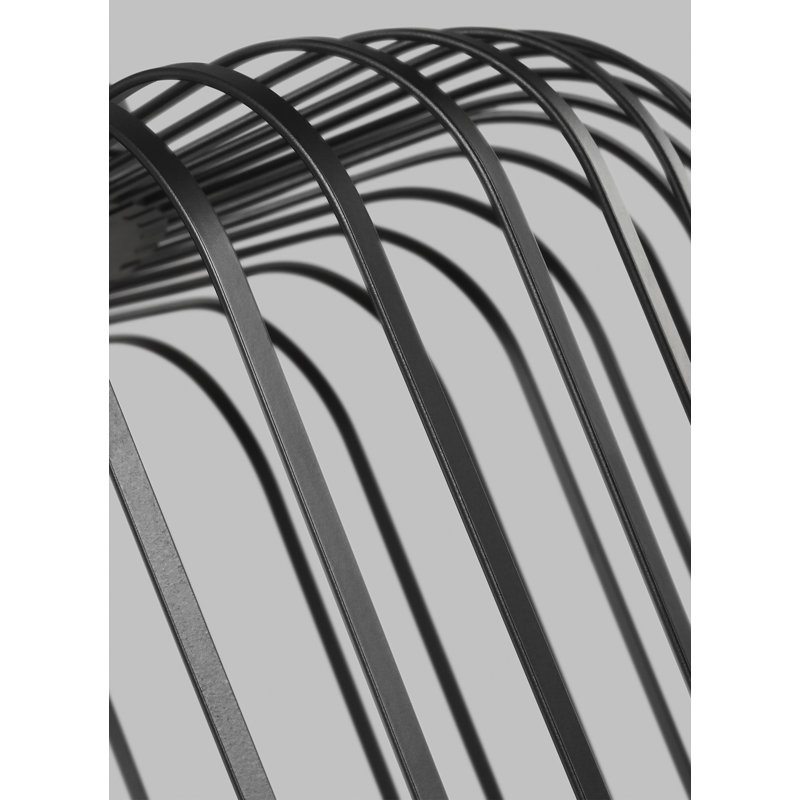 Kai 1 - Light LED Flush Mount, Nightshade Black