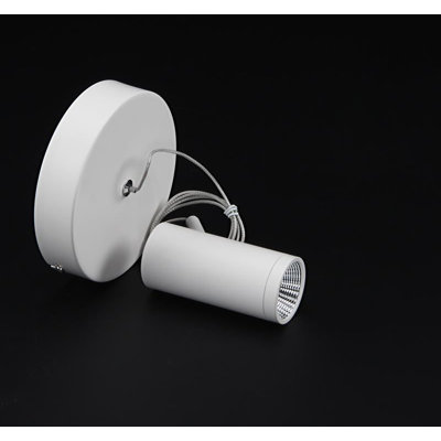 1 - Light White LED Cylinder Pendant