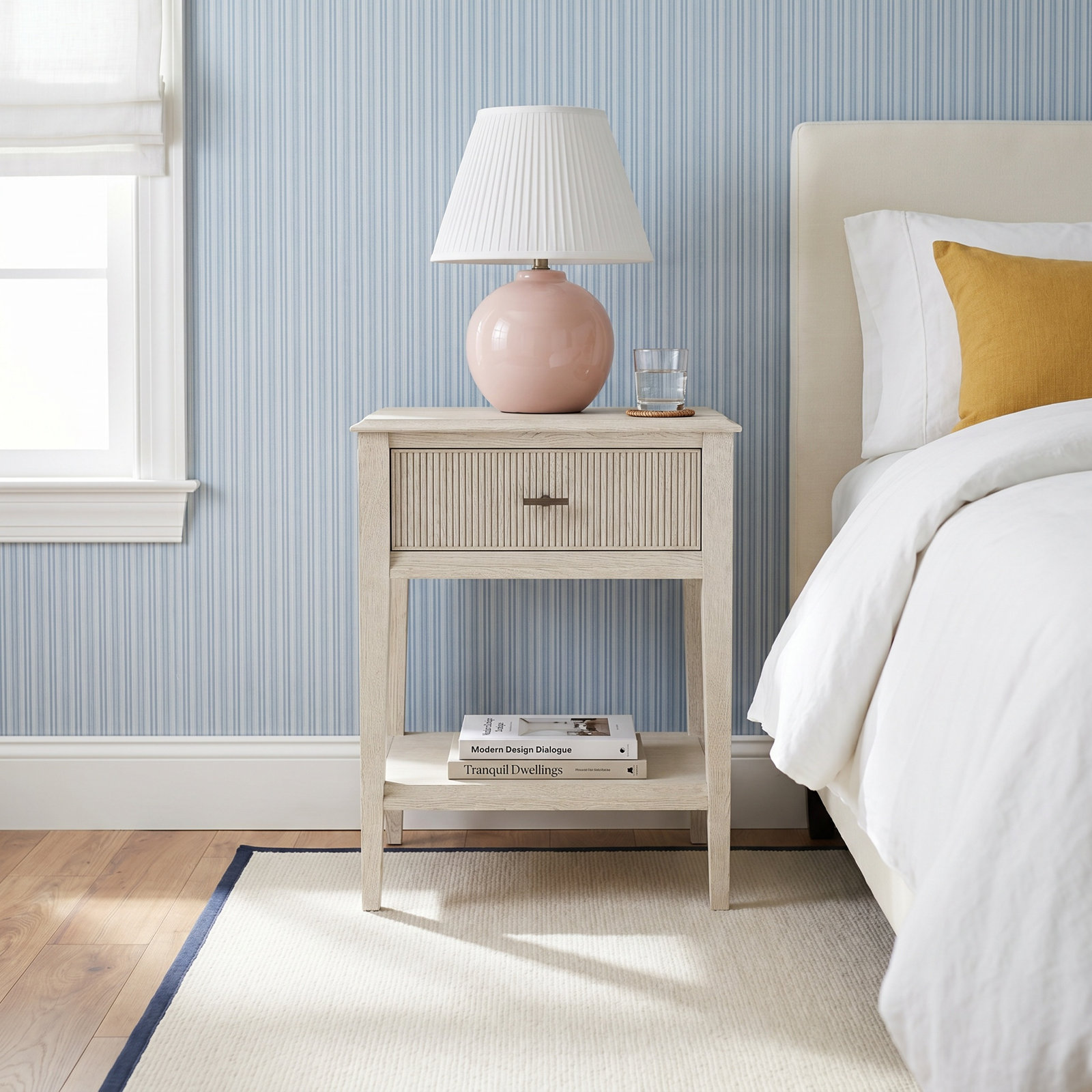 Ashwell 1-Drawer Oak Nightstand