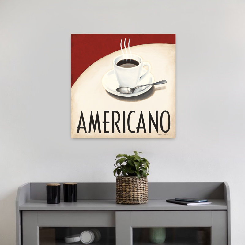 «Cafe Moderne III», art abstrait rétro, H 18 po x l 18 po