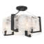 Cloud Break 4 - Light Semi Flush Mount