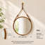 Miroir suspendu brun