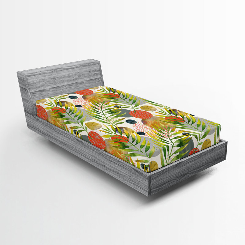 Drap-housse Ambesonne Exotics Vibe, Drap-housse de taille simple