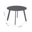 Mccreight Round Metal Outdoor Coffee Table , cm W cm D-896269385-842639430