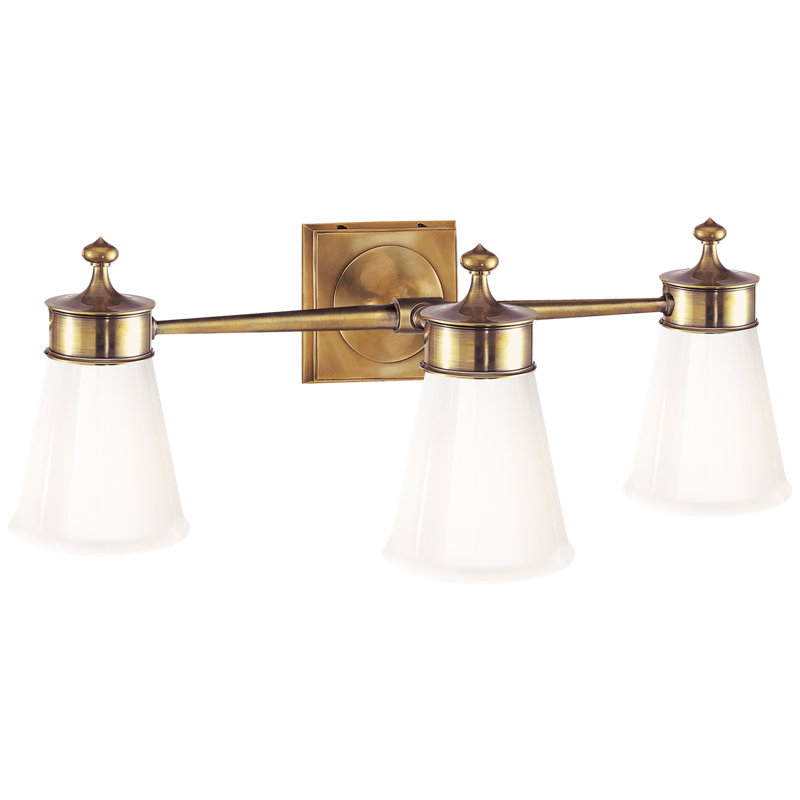 Siena 3 - Light Vanity Light, Hand-Rubbed Antique Brass