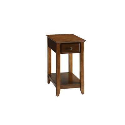 Rectangular Leg Table With Walnut Shade, Storage Drawer And Open Shelf, Solid Wood Legs, Parts, Easy To Assemble - Finished Shape, One Wooden Tapered