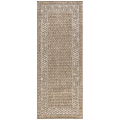 Tapis intérieur / extérieur tissé à la machine Donajean