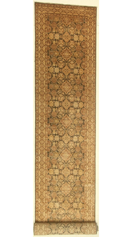 Handmade Cotton and Wool Oriental Area Rug
