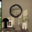 Miroir mural en bois