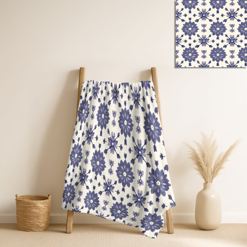 Magnolia mauve et beige - jeté en patchwork, jeté chaud