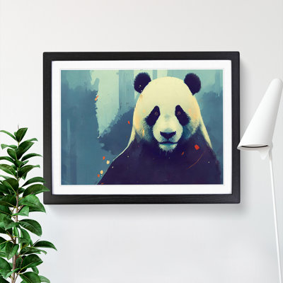 XH1022-6780X Panda Painting Vol.3 Abstract - Single Picture Frame Print