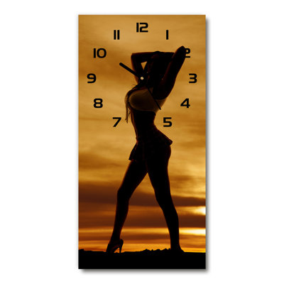 Janiaya Glass Wall Clock