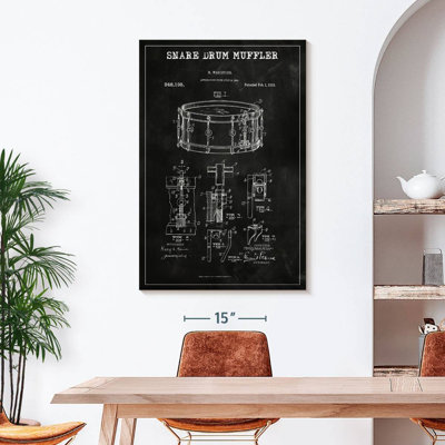 «Snare Drum Muffler», brevet sur toile