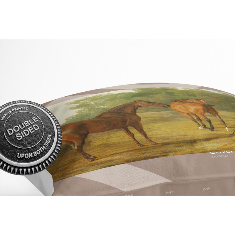 Horses And Hound Square Throw Cushion, 40cm H x 40cm W x 15cm D