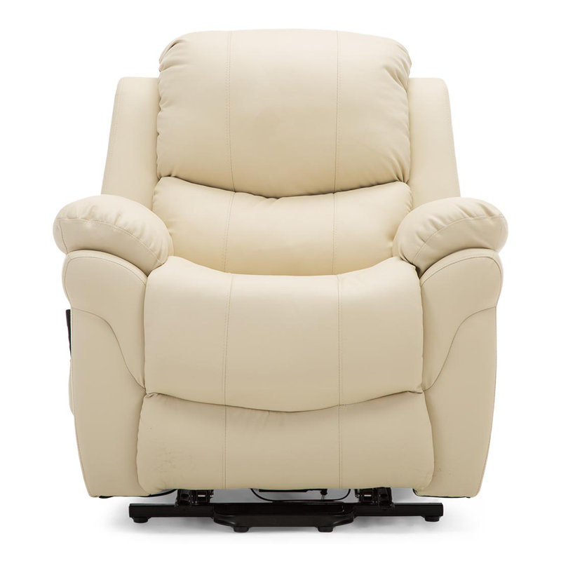 97cm Wide Lift Assist Standard Recliner, Cream, Single Motor Lift Assist