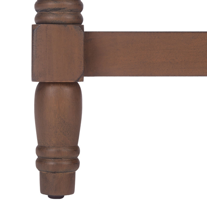 Table de bout avec rangement Rutherford, Brun