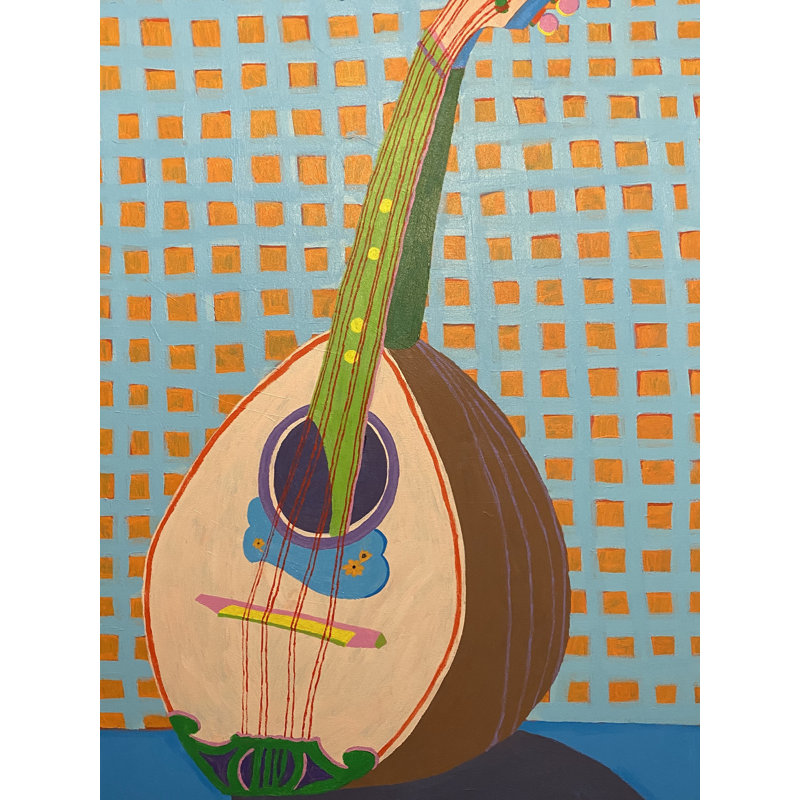 Mandoline par Sue Graef - photographie, Toile avec cadre noir, H 32 po x l 24 po