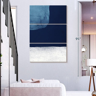 Avery Minimalist Blue Strokes I
