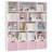 49.4" 5-Tier Cube Storage Bookcase With 4 Drawers,Standard Bookcase With Open Bookshelves-114294597