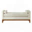 Grand repose-pieds rembourré en tissu avec coussins-605203502