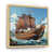 Cadre flottant brun