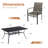 6 -Person Rectangular Outdoor Patio Dining Set With 6 Rattan Armrest Chairs-470035990
